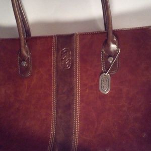 Leather Made Designer Handbag/computer size.